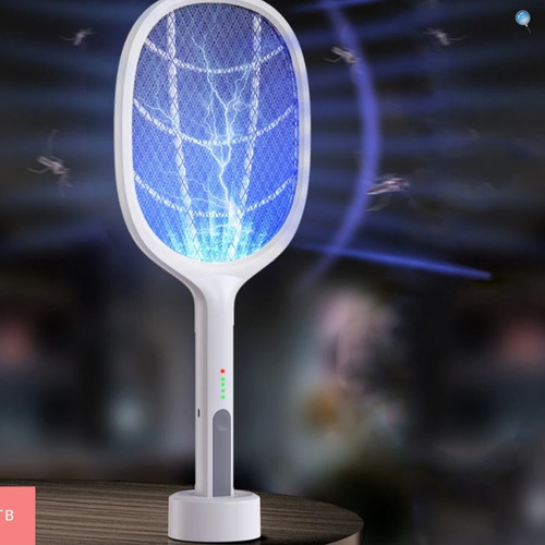 Rechargeable electric insect zapper racket new