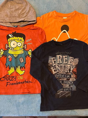 Σετ 3 παιδικές μακρυμάνικες μπλούζες για αγόρι, σαν καινούργιο, 2–4 ετών