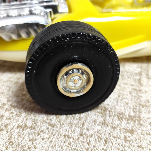 Formula 1 toy car new plastic vintage 70s yellow without box