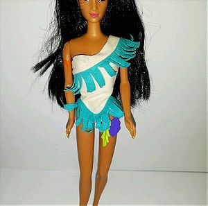 Mattel Pocahontas color splash hair doll 1995
