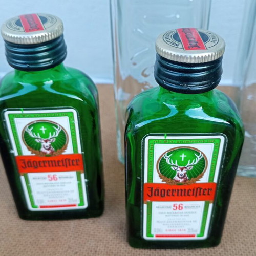 Set of 5 small bottles used
