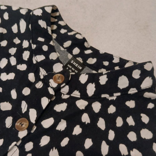 Shein dress size S like new, black and white with buttons
