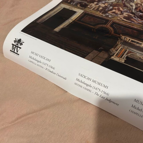 Capella Sistina Poster from Vatican Museum new