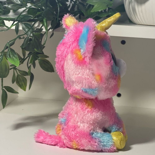 Ty Beanie Boos Fantasia plush multicolor unicorn 15cm like new