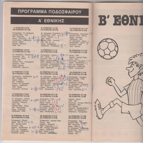 Blek football album 87-88 used with 145 stickers