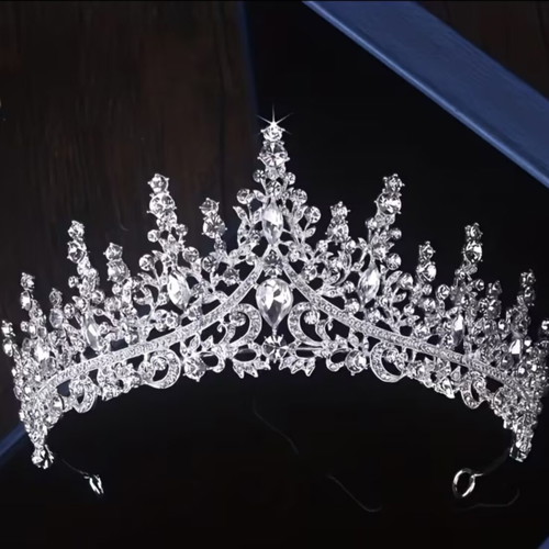 Bridal Tiara with Crystal Rhinestones, New