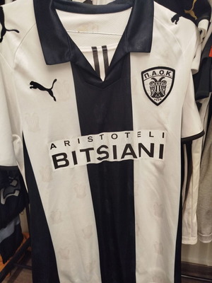 PAOK jersey used, size medium, in excellent condition