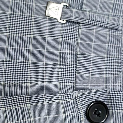 Vittorio women's checkered pants like new, gray, size S-M