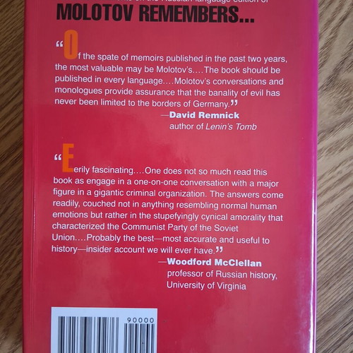 Molotov Remembers Inside Kremlin Politics book like new