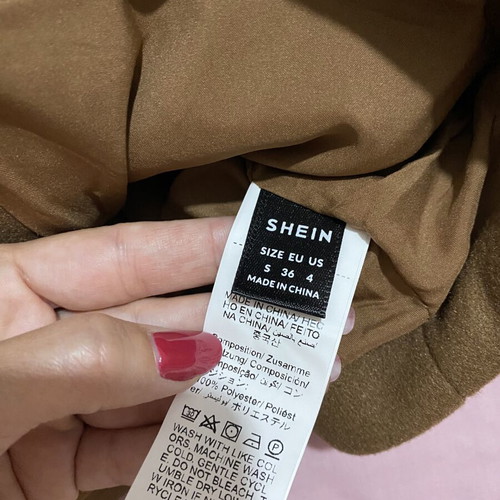 Shein women's coat new, size S, brown