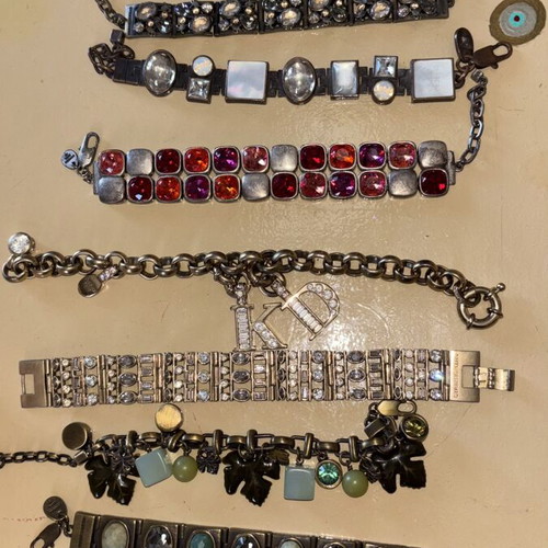Dyrberg/Kern vintage bracelets set of 9 like new, multicolor
