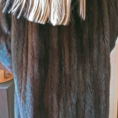 Vintage Mink Fur Coat N. Pavlidis Thessaloniki like new, dark brown