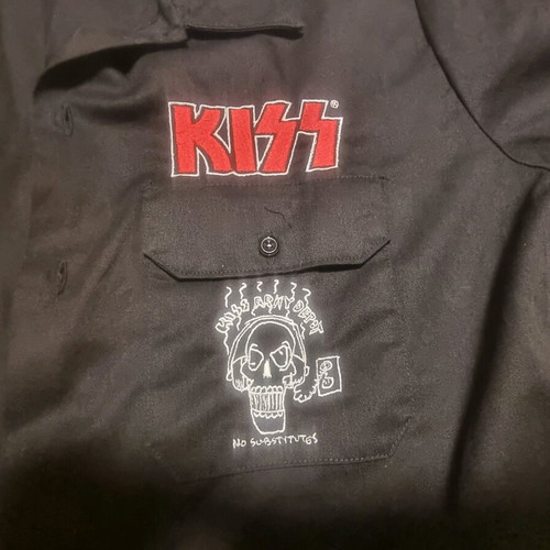 Kiss Working Shirt Dickies size XL black like new