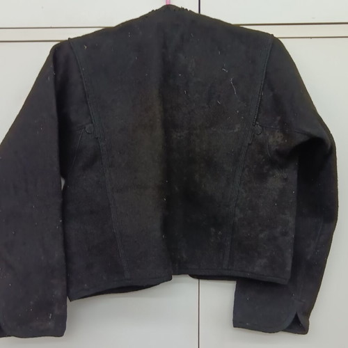 Traditional wool black coat used, collectible
