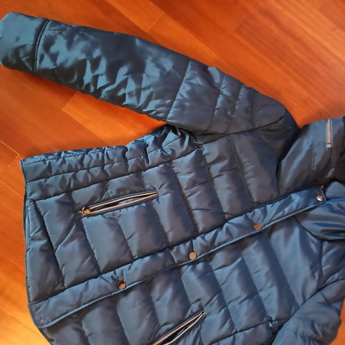 Ellen Rose Quilted Jacket used, women's XXL, blue