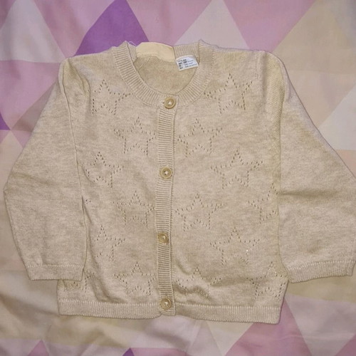 Baby cardigan size 6-9 months like new, beige Lupilu