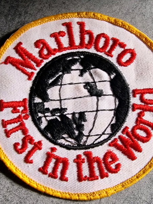Marlboro rare embroidered patch like new, 1970, 10 cm size