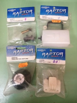 Raptor helicopter parts by Thunder Tiger new