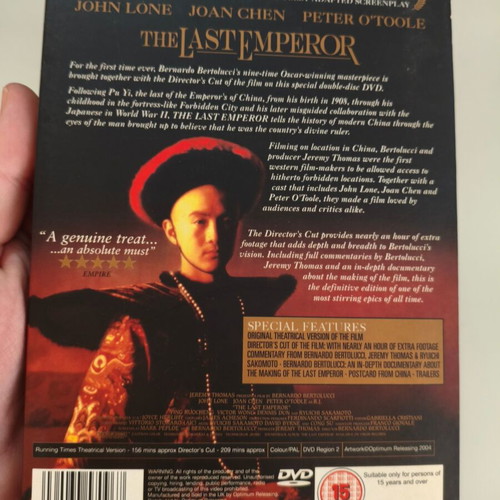 The Last Emperor DVD 2 disc special edition like new