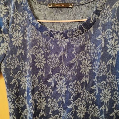 Raxevski summer dress oversized medium blue cotton like new