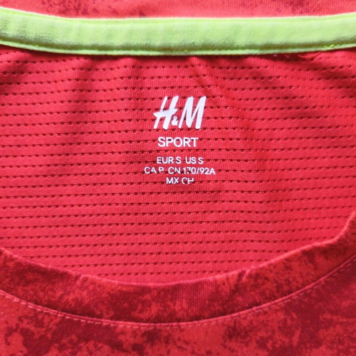 H&M Sport men's athletic shirt used, size Small, red