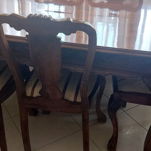 Dining table and buffet restored, like new