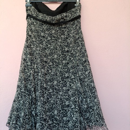 Motivi floral midi dress like new, black with white pattern