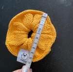 Πλεκτό scrunchie βαμβακερό, μονόχρωμο καινούργιο