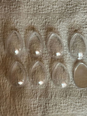 Plexiglass αυγά καινούργια, σετ 7 τεμαχίων με διαχωριστικό