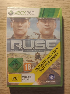 R.U.S.E. Promotional Copy Xbox 360 σφραγισμένο στρατηγικό παιχνίδι