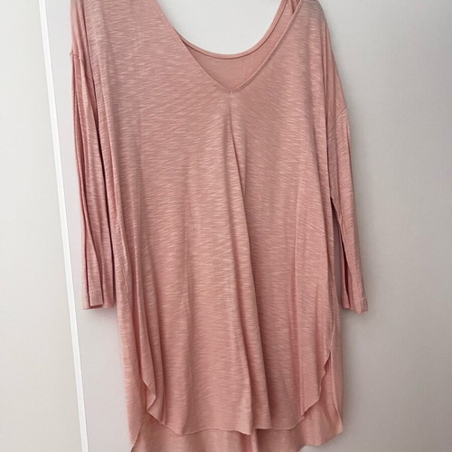 Zara blouse soft pink with 3/4 sleeve like new