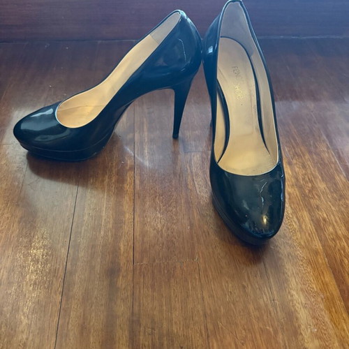 Feng Shoe black pumps size 41, 12 cm heel, like new