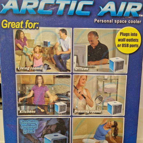 Arctic Air office AC like new, small USB fan