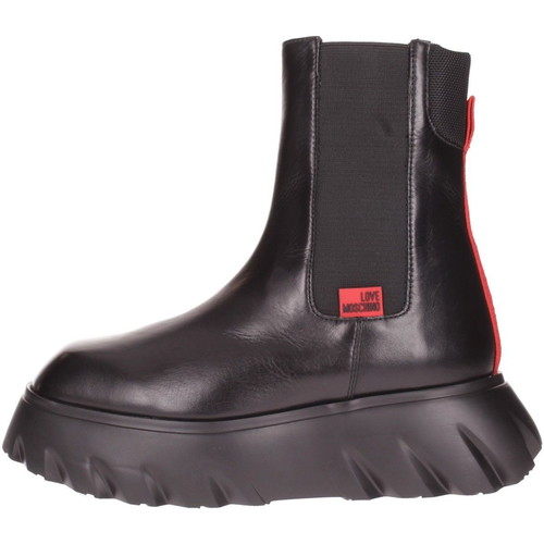 Love Moschino ankle boots size 40 new, black leather