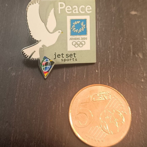 Pin Jet Set Sports Athens2004 Peace new