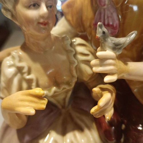 Porcelain figurine like new, German porcelain with GDR crown mark