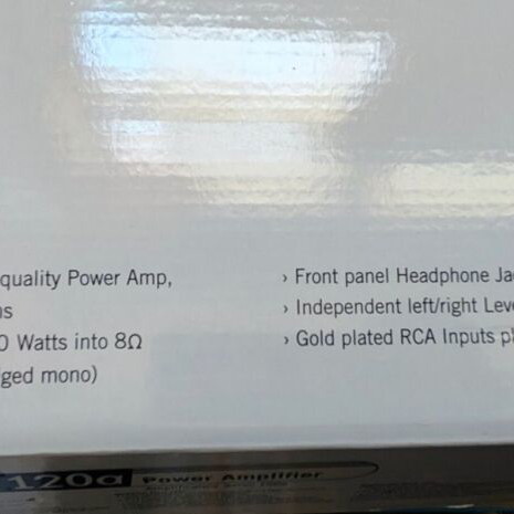 Samson Servo 120A power amplifier 60W per channel, new