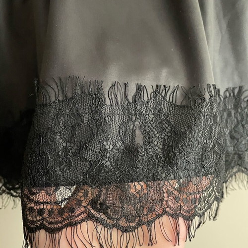 Faux leather skirt like new, short, elastic, black, size S