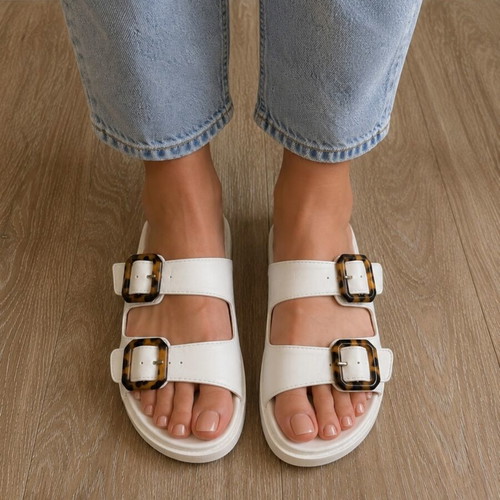 Envie white anatomical sandals like new, size 39