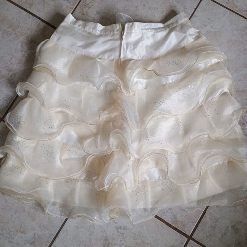 Wedding skirt bustier with flounces like new, size M, gold
