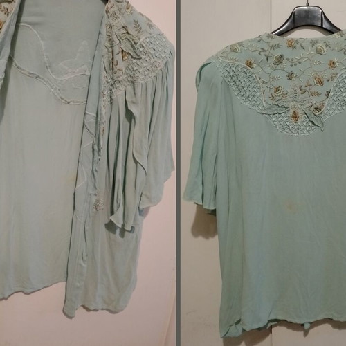 Women's set jacket and skirt 100% viscose used, turquoise