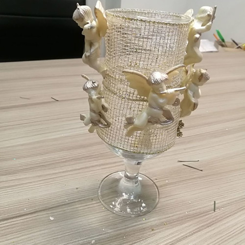 Christmas decorative glass used, height 20cm