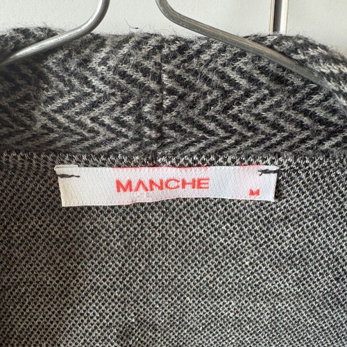 Manche grey knitted cardigan medium size like new