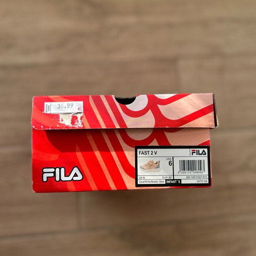 FILA fast 2V kids sports shoes used, size 22