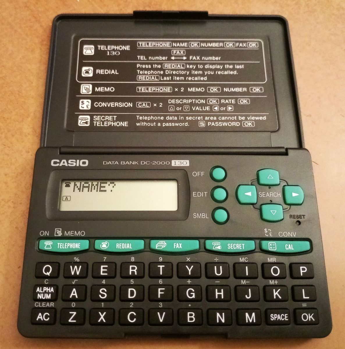 Casio data bank online dc 2000