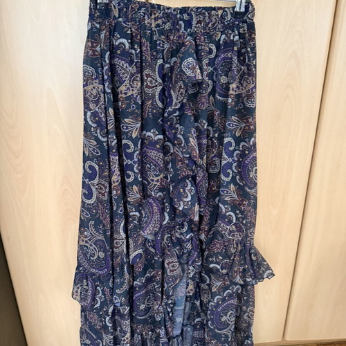 Ciel Concept shirt skirt and ribbon set like new, blue and purple