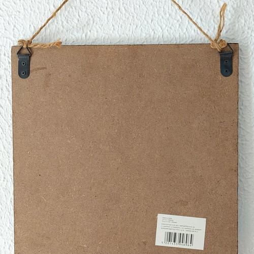 Wooden wall frame with vintage classic car design