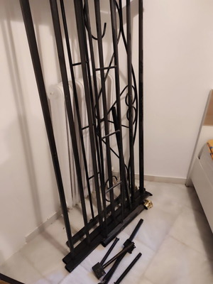 Metal bed frame 160 cm used, no screws or slats