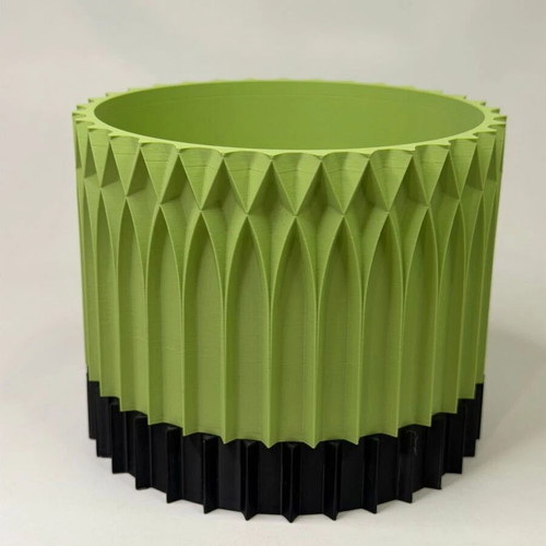 Set of 2 Gothic 3D Printed Planters Small and Large, made to order