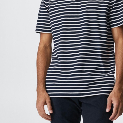 Μπλουζάκι T-Shirt βαμβακερό ριγέ μπλε μέγεθος XL καινούργιο